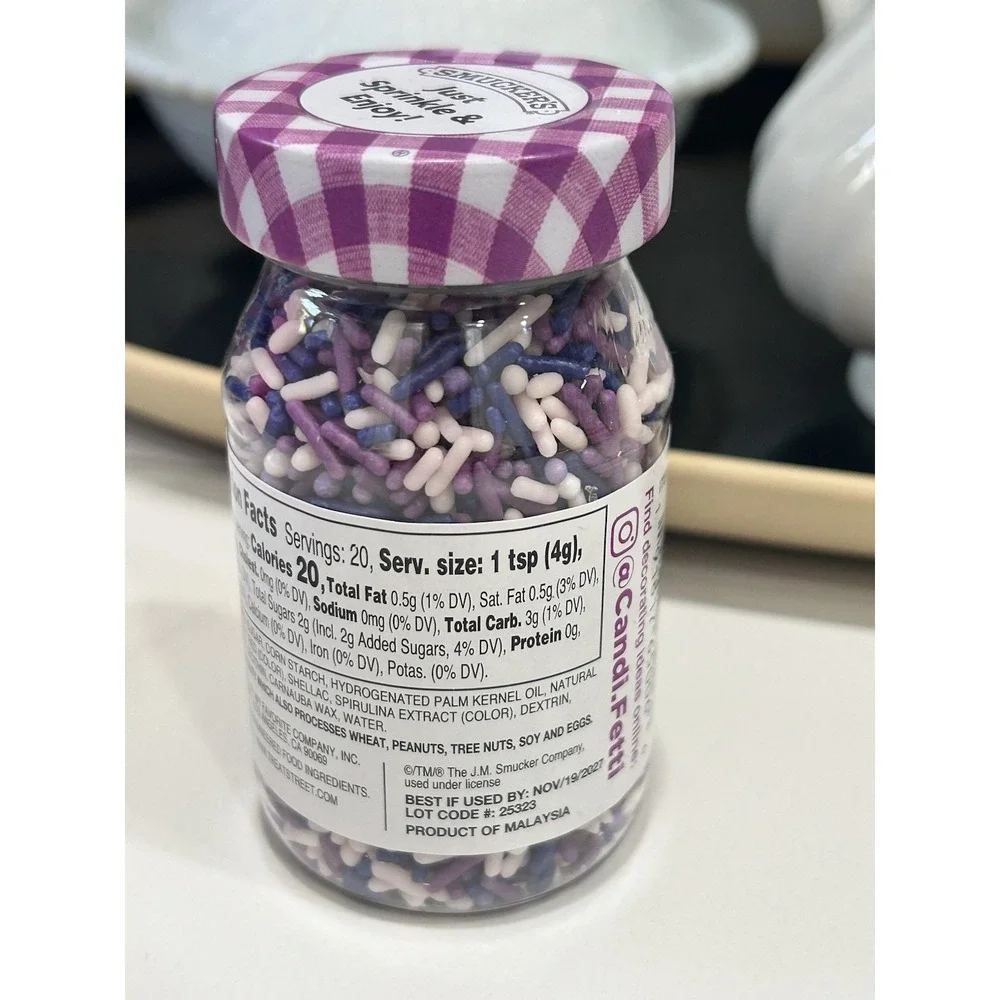 NEW Smuckers‎ Grape Jam Sprinkles 2.82 oz